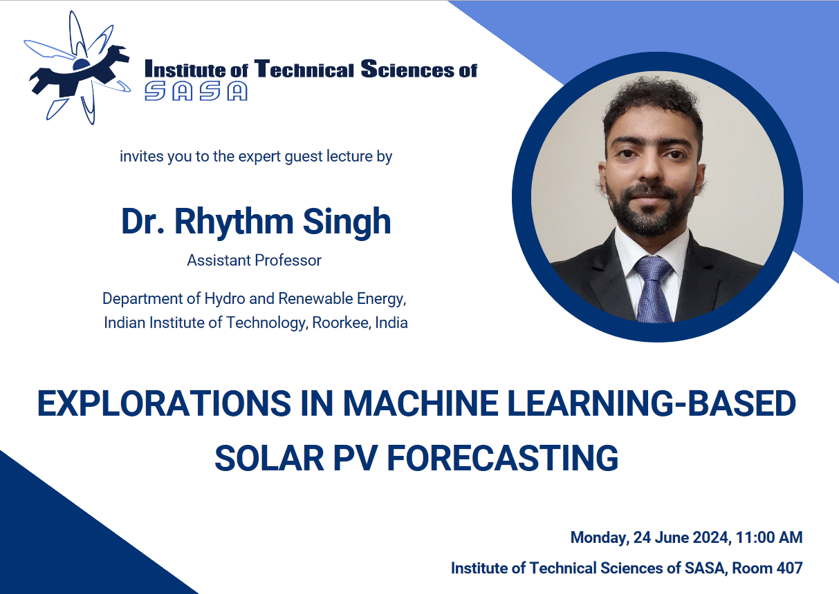 Lecture Explorations in Machine Learning-based Solar PV Forecasting
