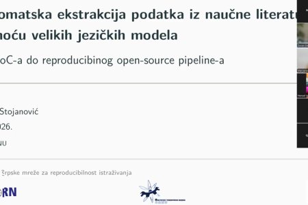 Аутоматска екстракција података из научних радова помоћу LLM модела: снимак предавања